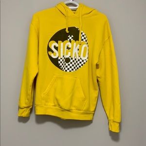 Yellow hoodie